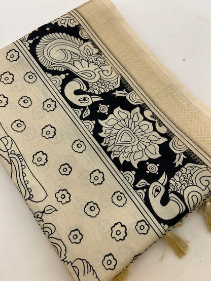 Tussar Printed Saree-M23