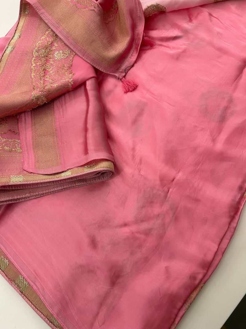 Satin Crepe Banarsi Designer -JU29