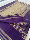Fancy Checks Crape Silk Saree -M30