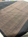 Pure Silk Designer Black Copper and Rose Gold Zari