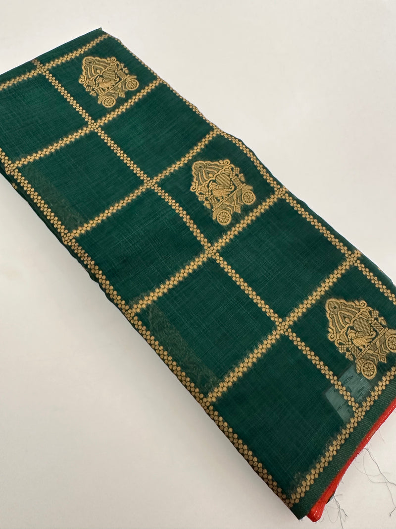 South Cotton Fancy Saree-JU28