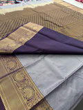 Kanchi Semi Silk Sarees in beautiful color combinations🌹- AU12
