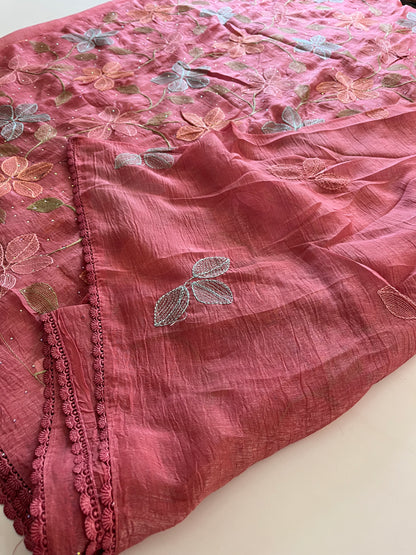 Soft organza fancy saree