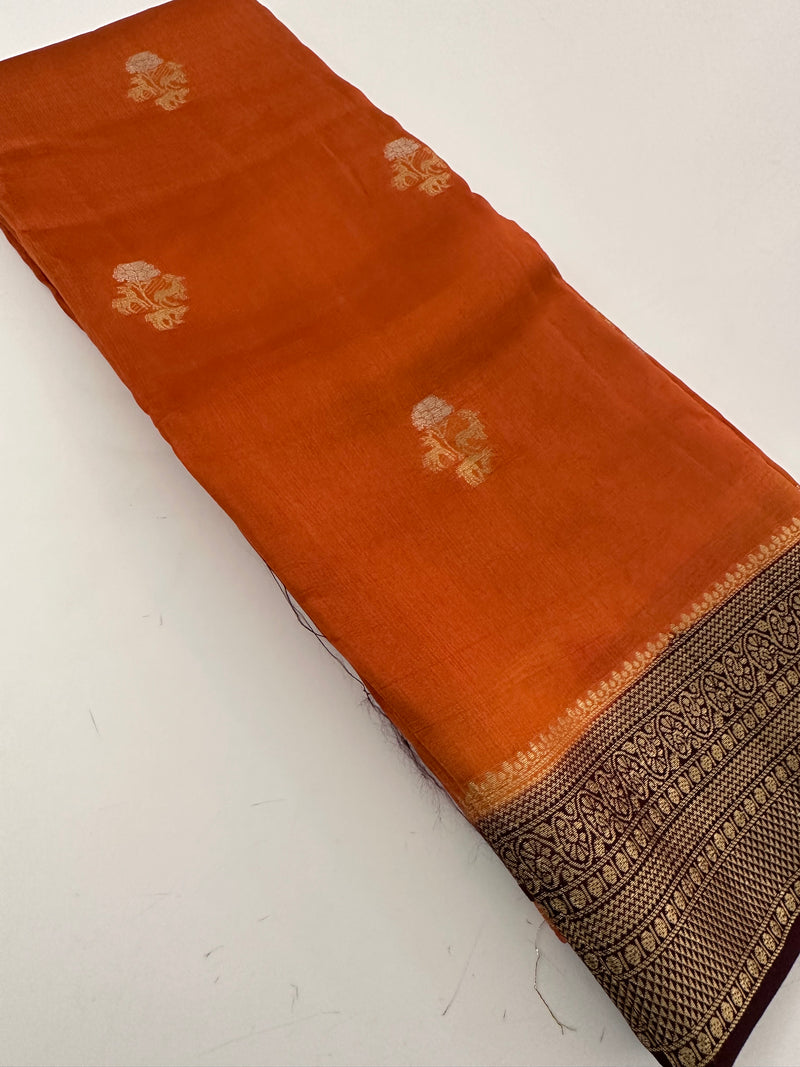 Premium Tussar Fancy Saree -AU6