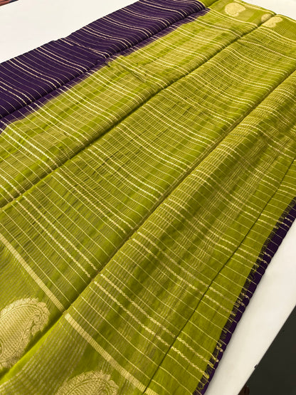 Semi Mysore silk new design