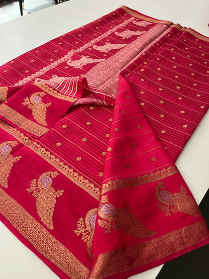 Tussar Chiffon Saree