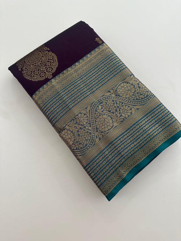 Semi Kanchi Silk Saree-JU16