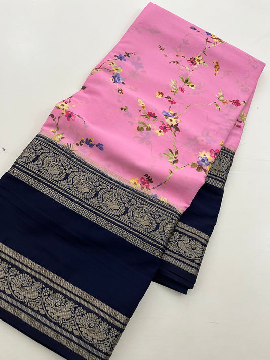 Ju10 Printed Semi Mysore Silk