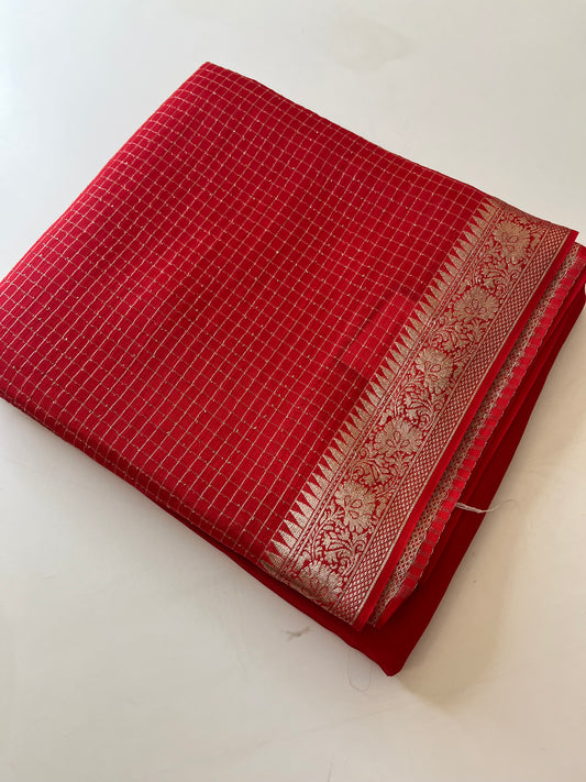 Banarasi Crape Checks