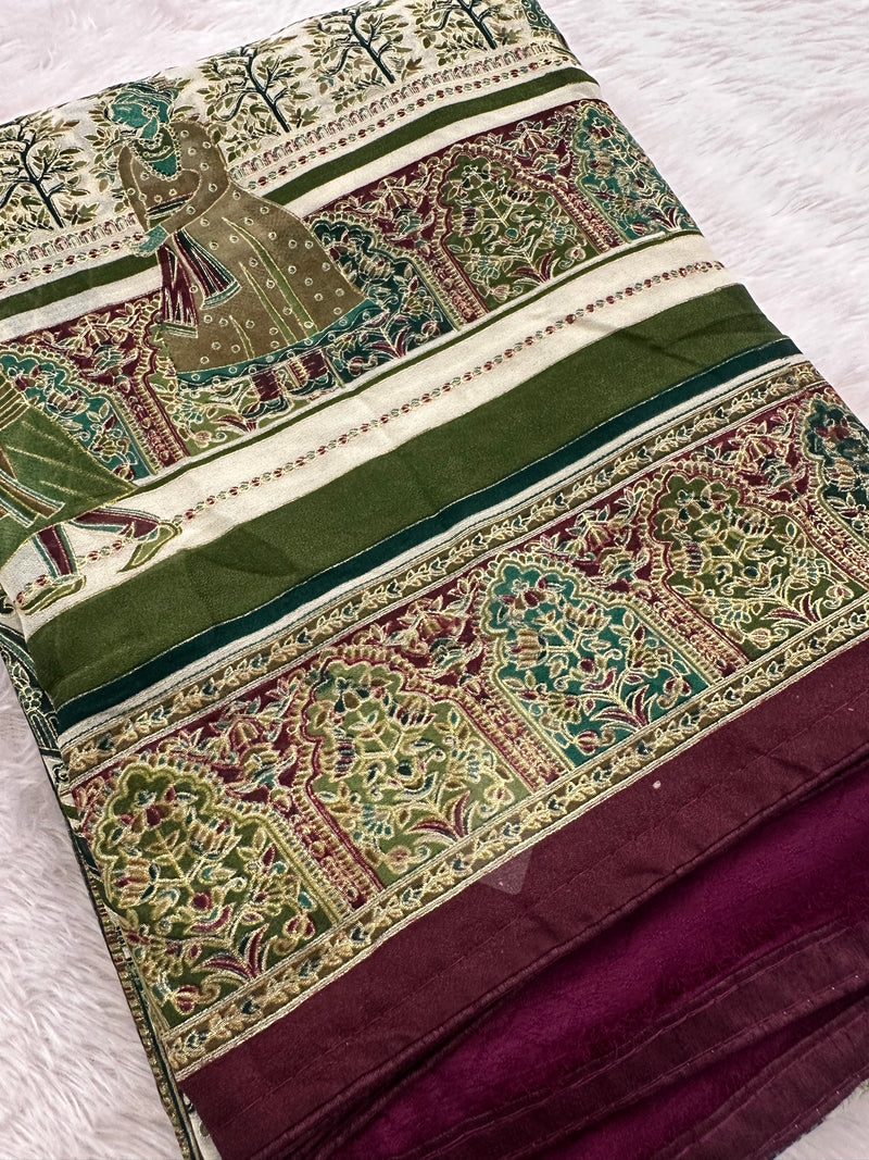 Brosso Chiffon Saree-J20