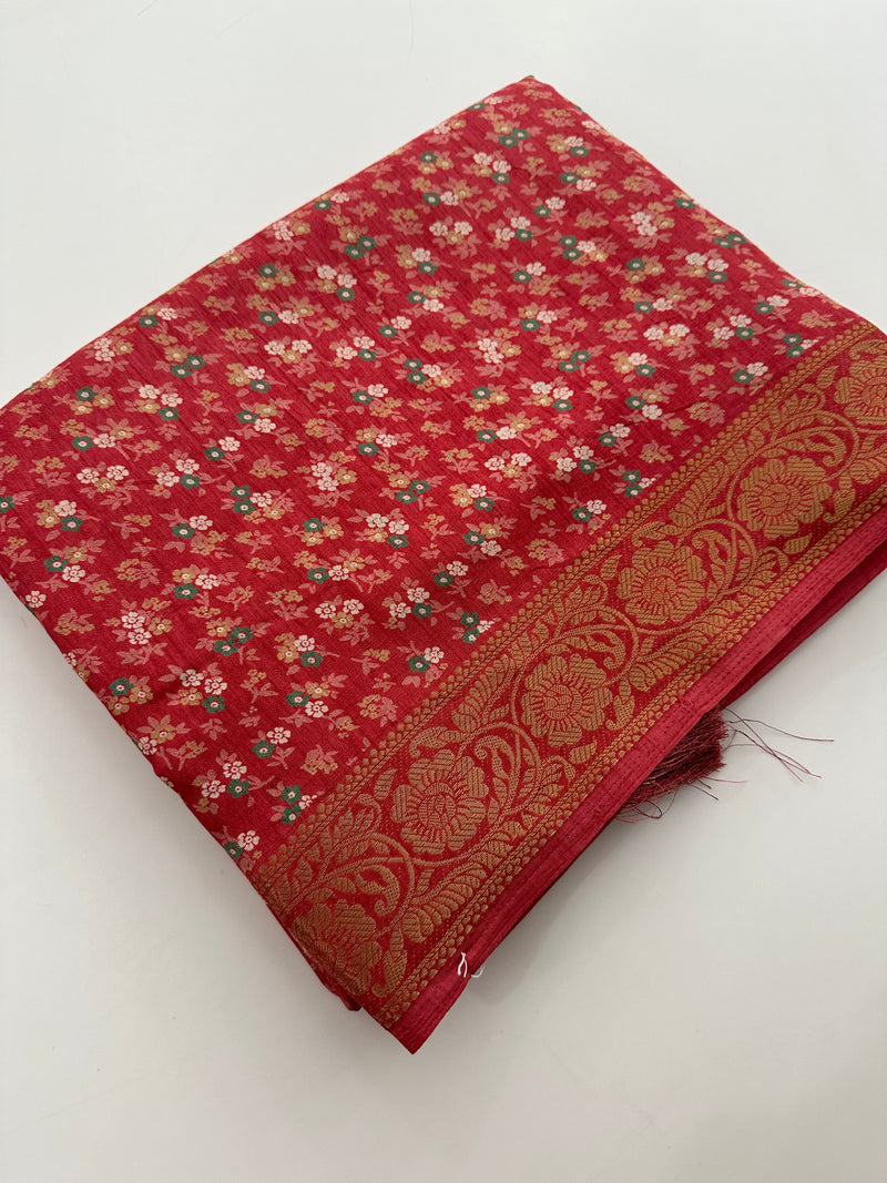 Crepe Chiffon small flower prints -AU3