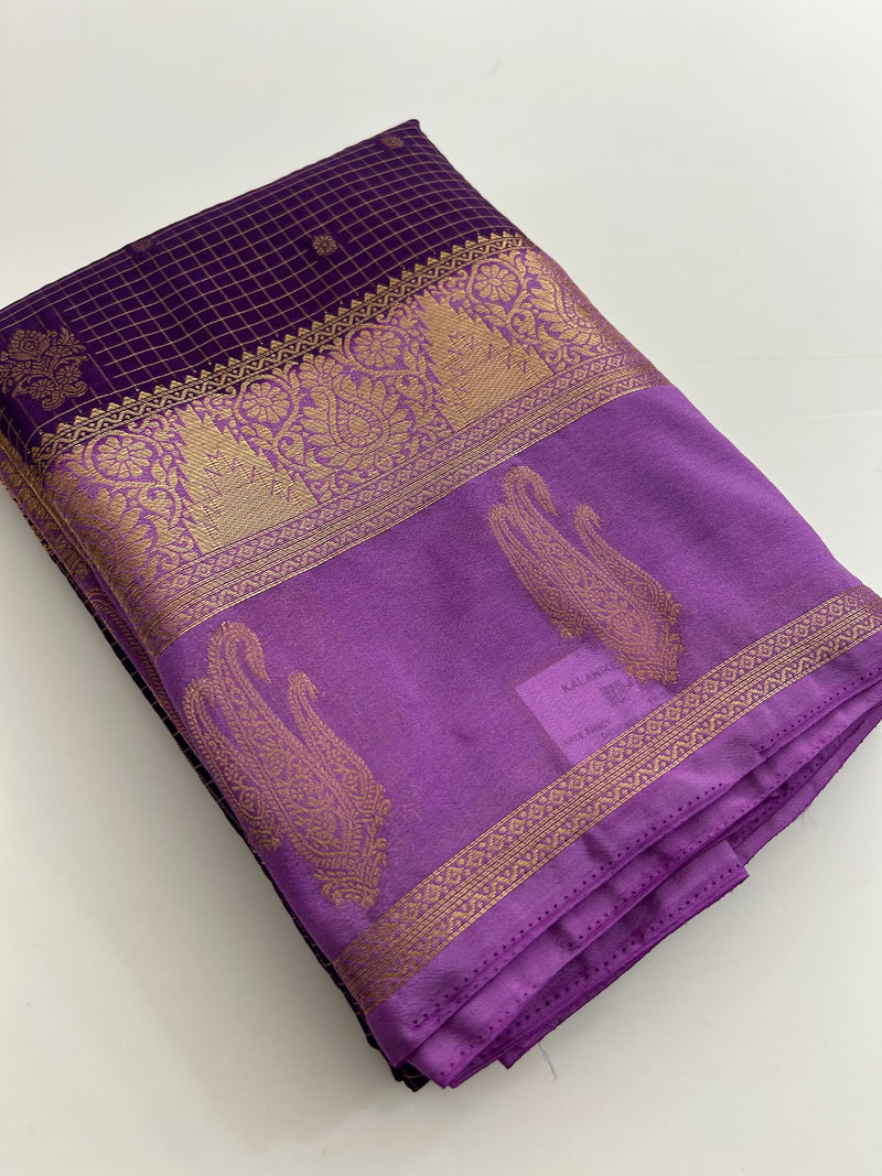 Semi Mysore Silk Saree-JU31