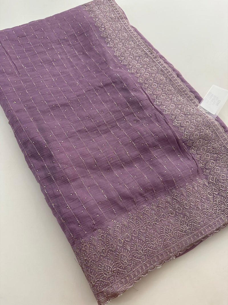 Fancy Designer work saree- M26