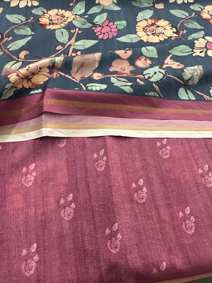 Printed Tussar Fancy-J12