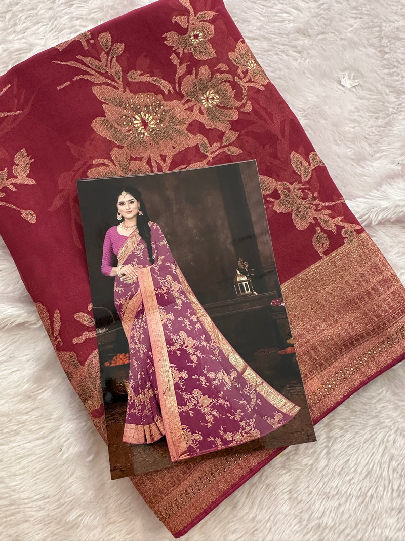 Brosso Fancy Saree New-JU3