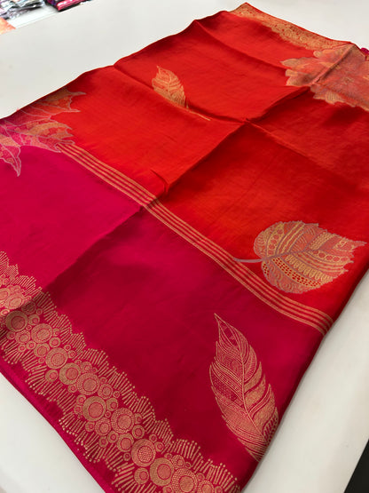 Designer Chinnon Faded Saree-M17