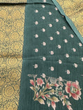 Crush Crape Chiffon Printed Sarees With self Butti Printed Blouse Piece🌹- J29