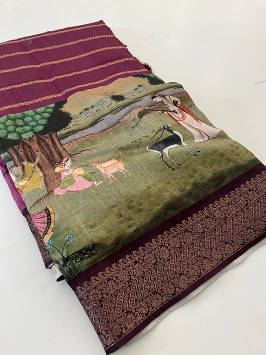 Crush Tussar  Designer