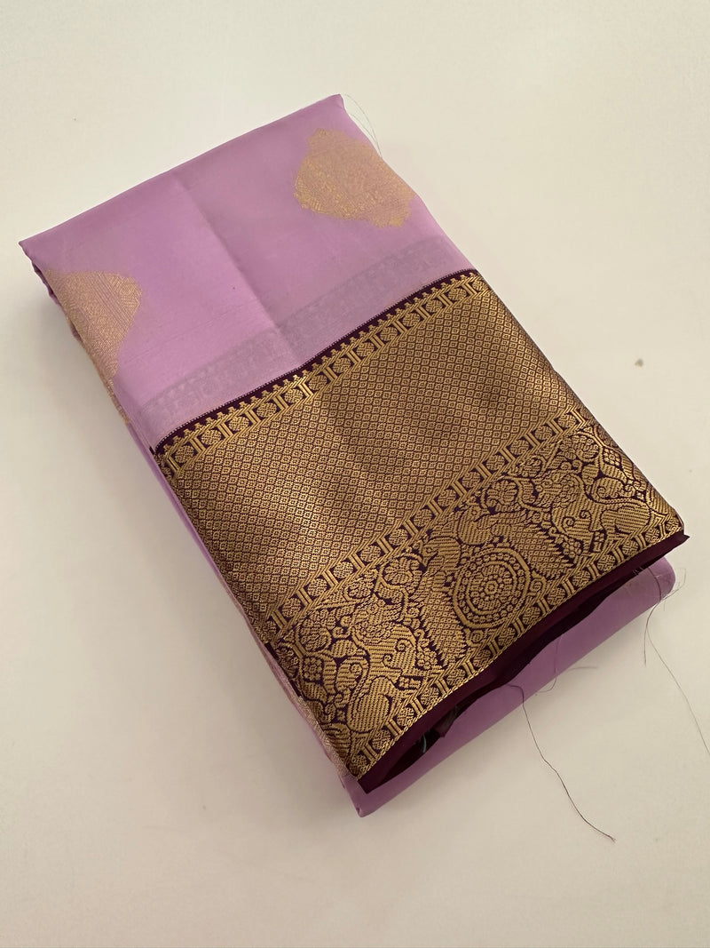 Self Kanchi Silk Sarees🌹-AU14
