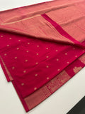 🌹Banarsi Crape Fancy Sarees On Rich Pallu Designs and Self Blouse On it. 🌹 JU27