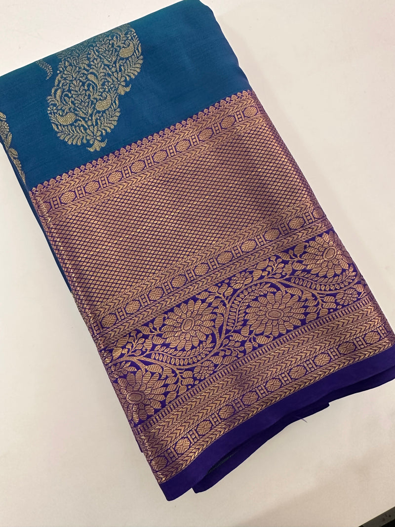 Semi Kanchi Silk Saree-J24