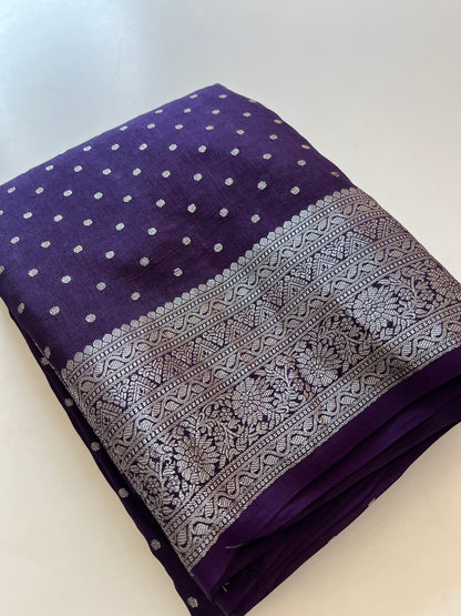 Silver Butties Banarasi Viscose