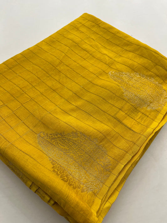 Russian crape Fancy saree