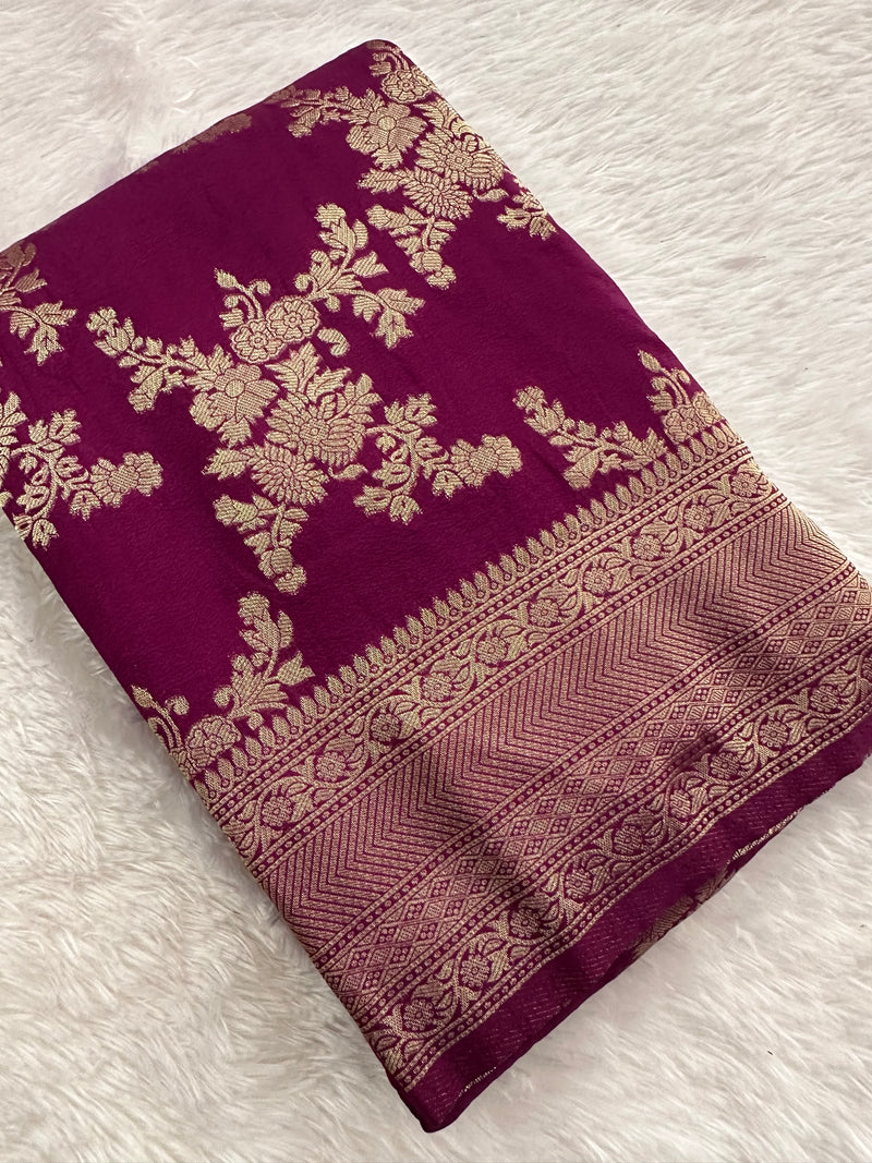 Banarsi Crape Silk-JU8