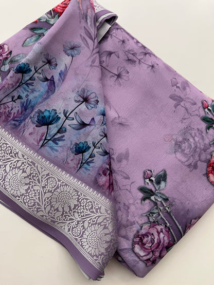 22 Printed Floral Chiffon