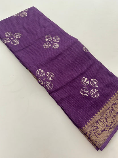 Tussar Chiffons Lines-J13
