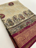 Tussar Fancy Printed -JU30