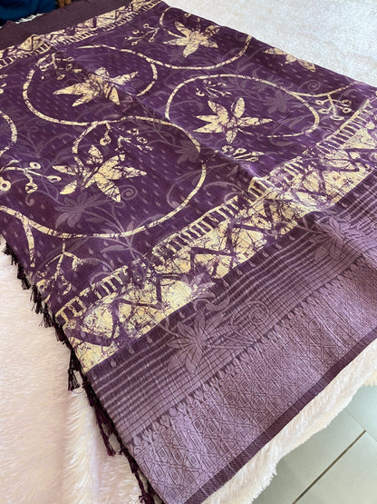 Printed Tussar Fancy