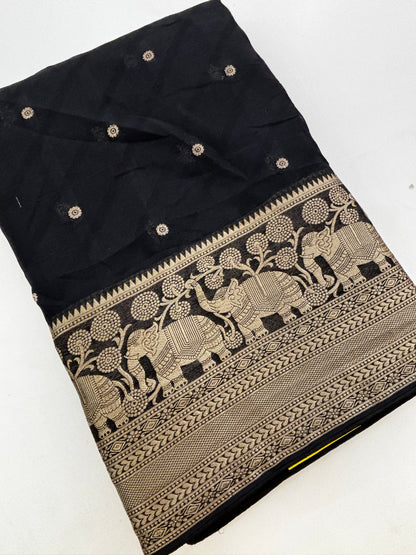 Premium Laser Chiffon Saree-M15