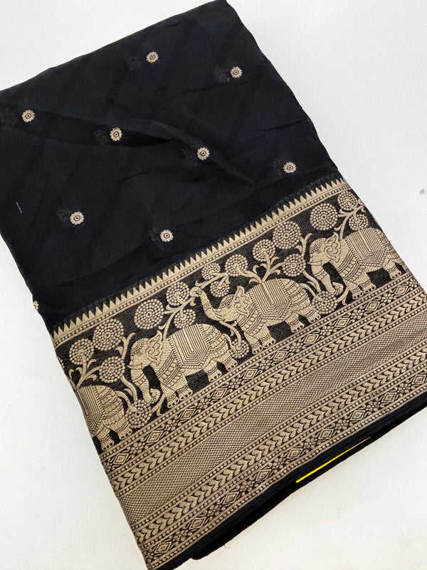 Premium Laser Chiffon Saree-M15