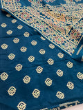 Soft Pashmina silk sarees with white weaving, all over design and self blouse with butti and border 🌹  -AU2