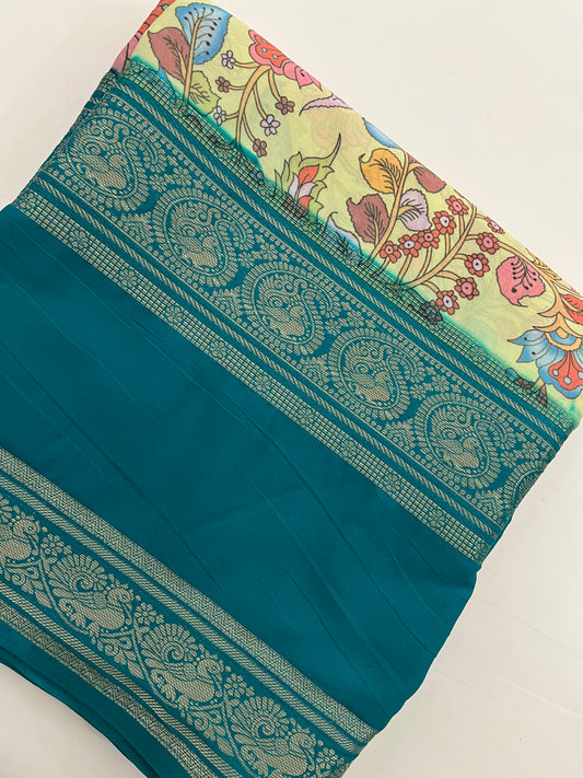 Ju10 Printed Semi Mysore Silk