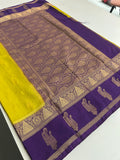 Semi Mysore Silk Saree-JU31
