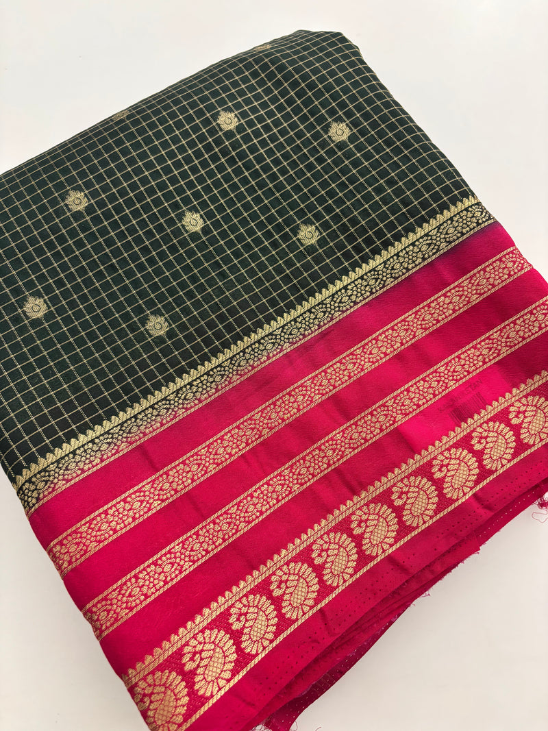 Fancy Crape Saree-J18