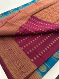 New collection in South Cotton Silk sarees for Varmahalaxmi with contrast matching blouse piece🌹-AU3