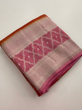 Traditional South Indian Style Crafred Pure Viscose Saree Distinguished by intricate weaving🌹 -JU15