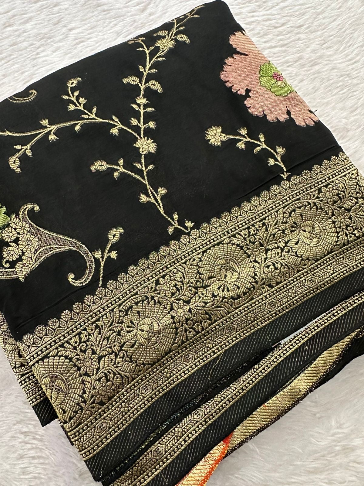 Banarasi Fancy Crape Saree -M19
