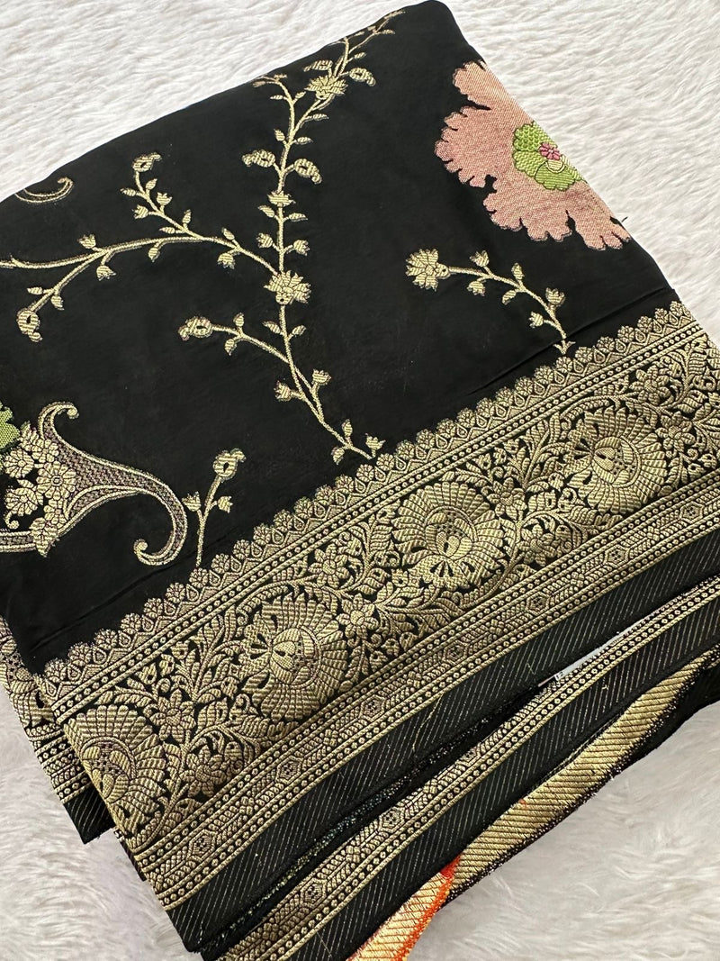 Banarasi Fancy Crape Saree -M19