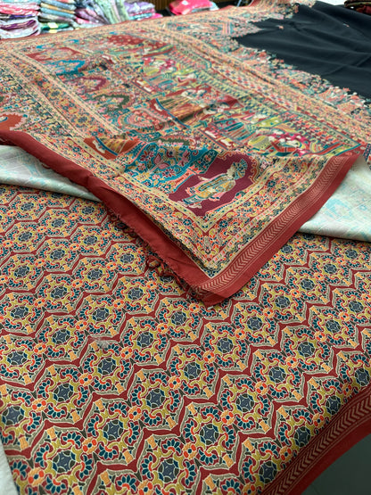 Kalamkari Tussar Fancy-M10