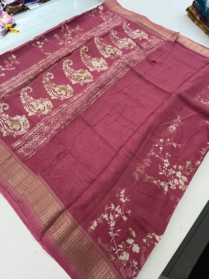 Tussar Printed