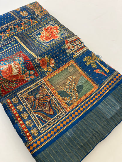 Crush Tussar Printed