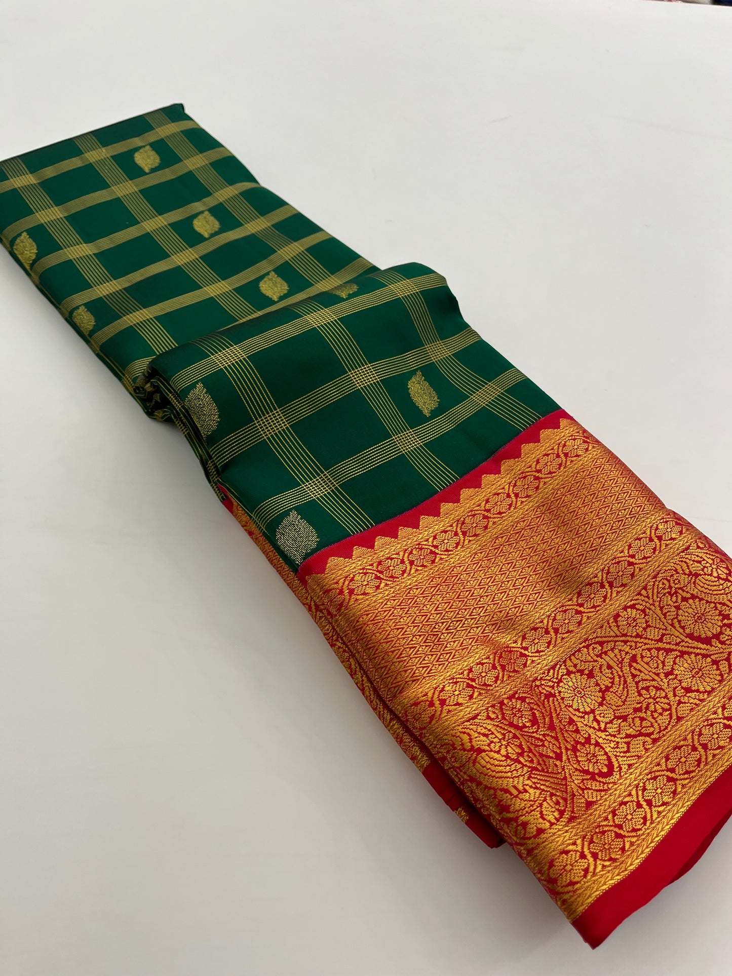 Pure Kanchipuram silk saree with silk mark certified