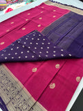 Tussar Fancy Saree in New Contrast Borders🌹- AU-17