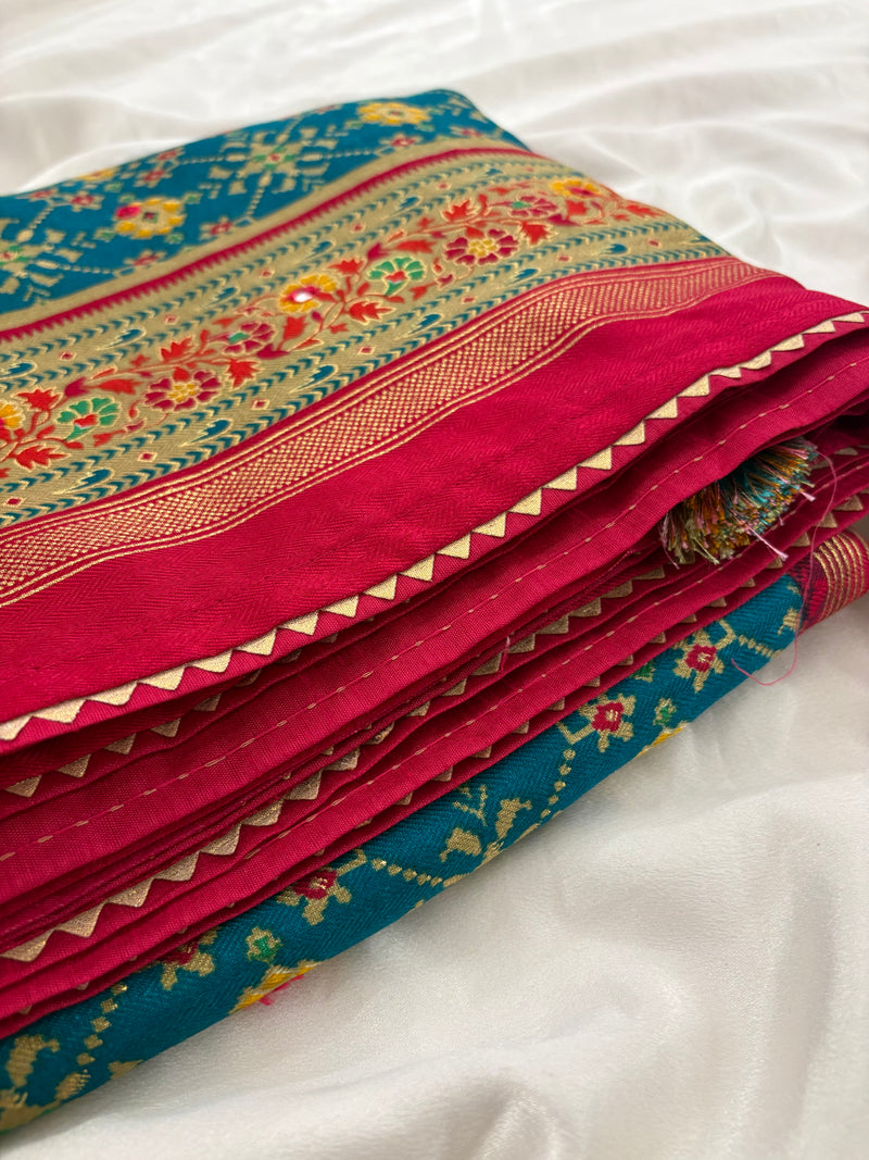 Blue Royal Patola Saree AU5
