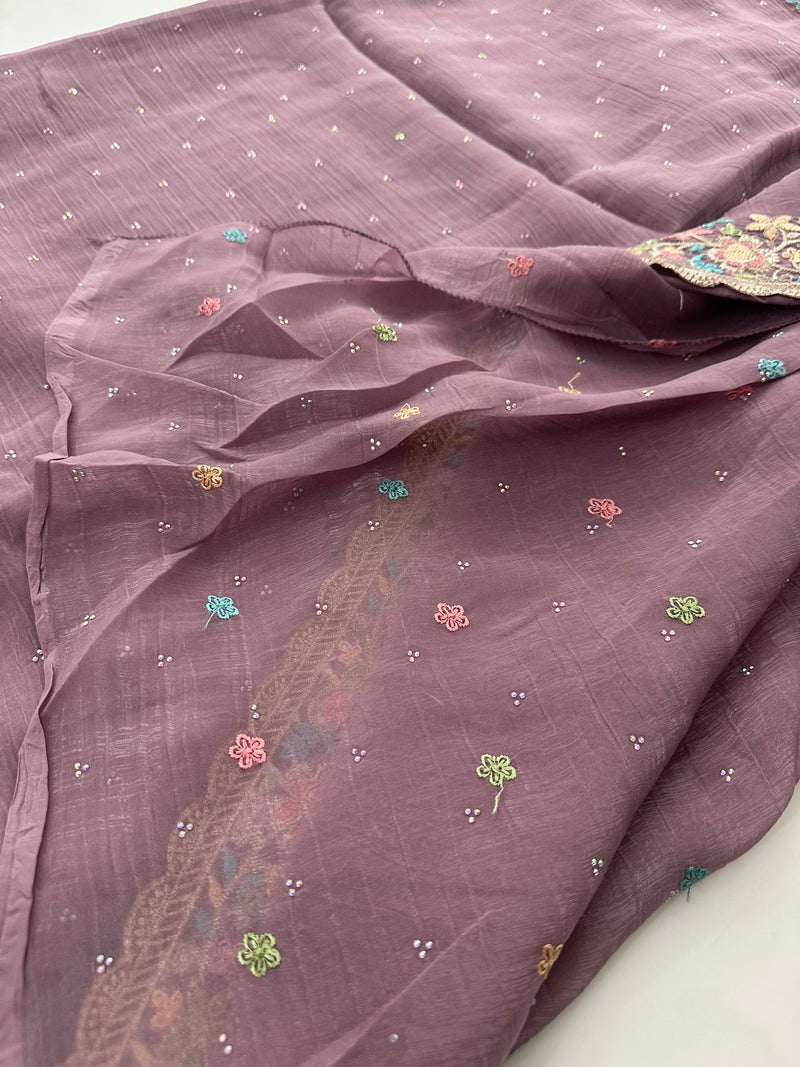 Organza Work Saree-M30