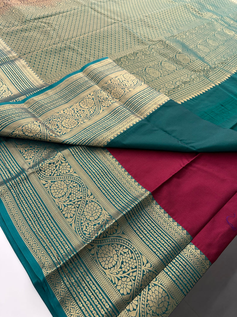 Semi Kanchi Silk Saree-JU7